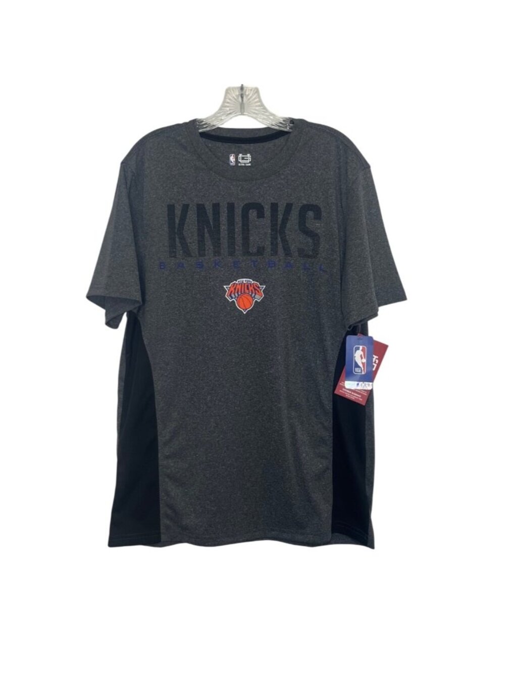 NBA New York Knicks Tshirt Short Sleeve Mens Large Heather Gray New Fanwear